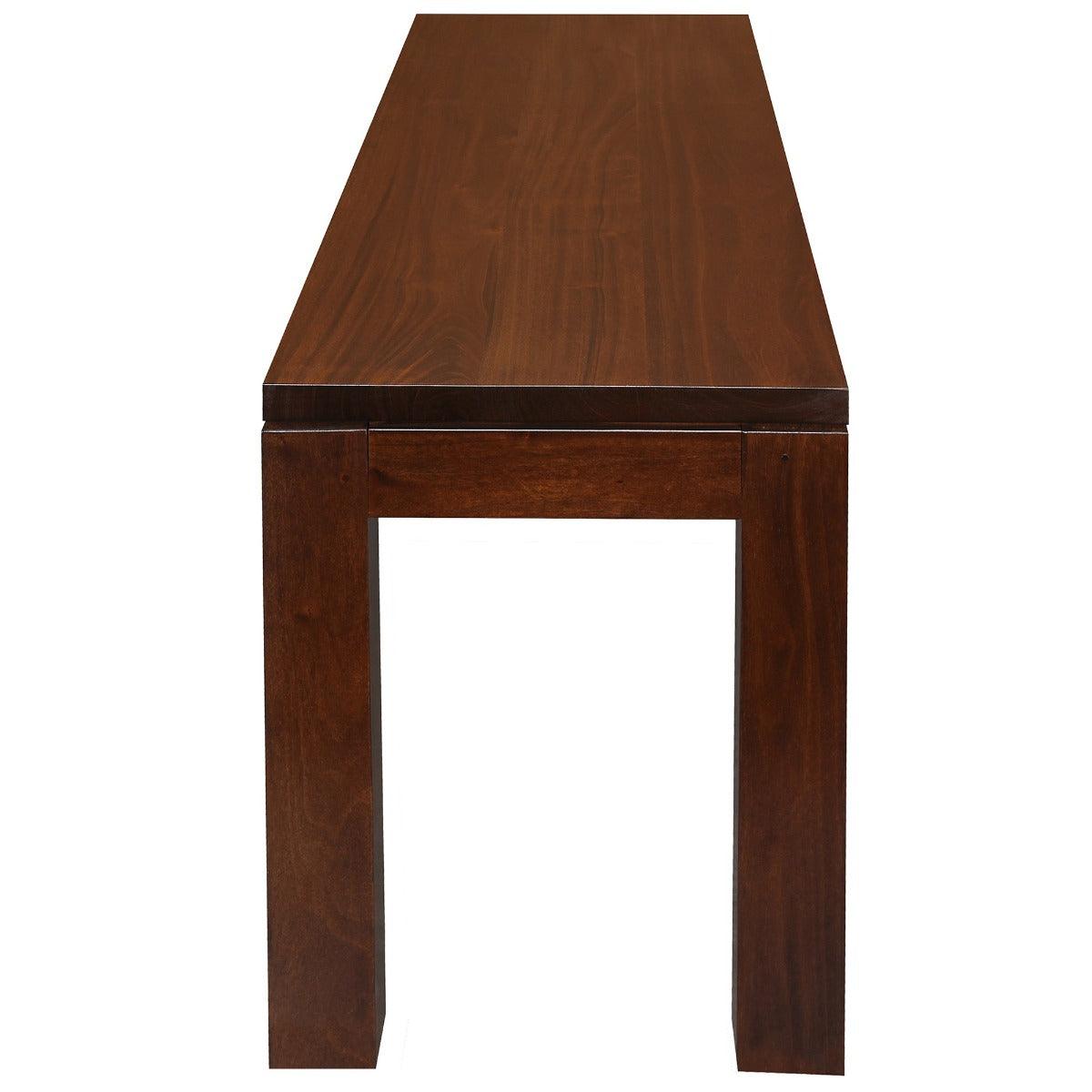 TANAKA 150CM SOLID MAHOGANY DINING TABLE + 2 BENCHES IN MAHOGANY - MyChocolateWood