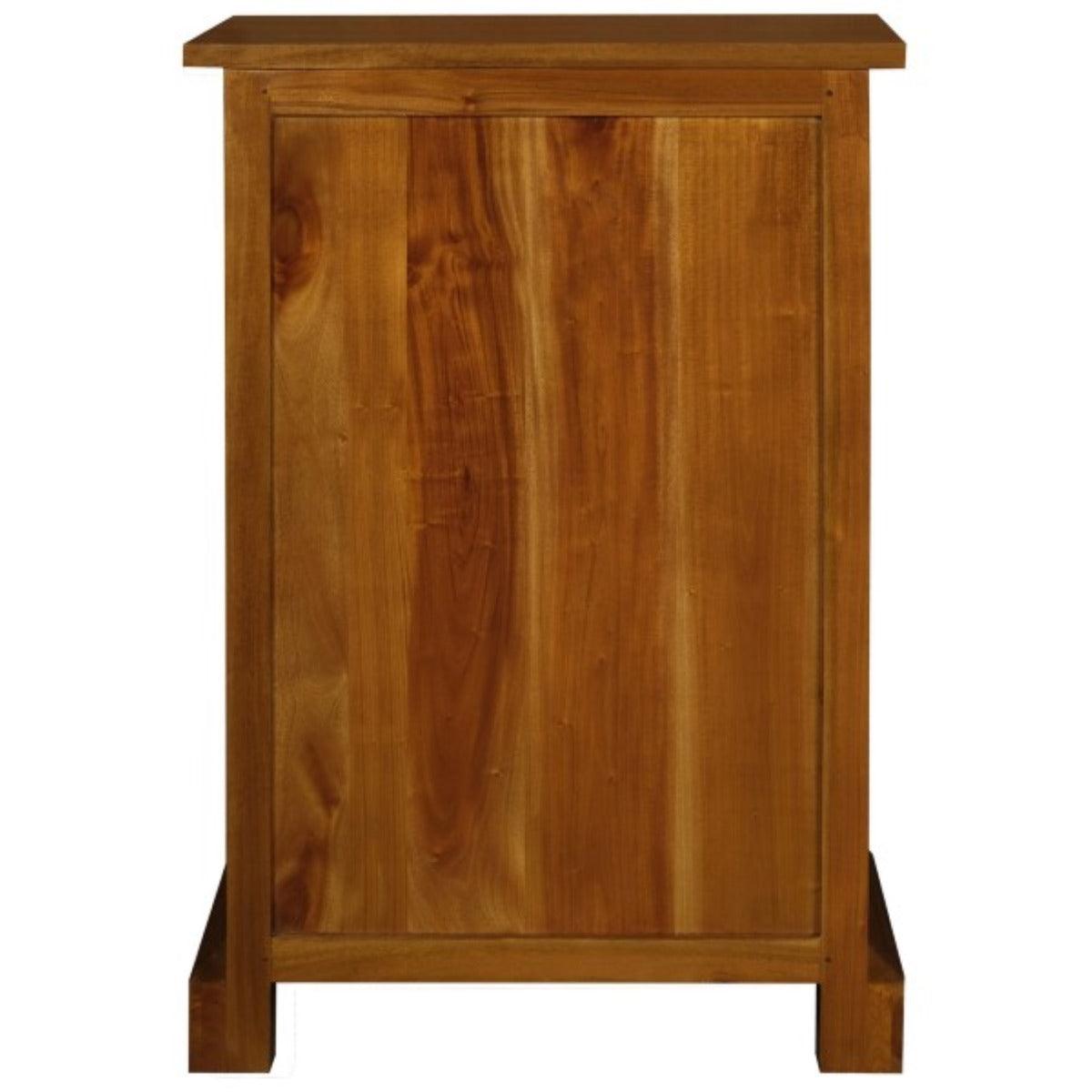 PEGASUS SOLID MAHOGANY TIMBER 30 BOTTLE WINERACK W/ 1 DRAWER- LIGHT PECAN - MyChocolateWood