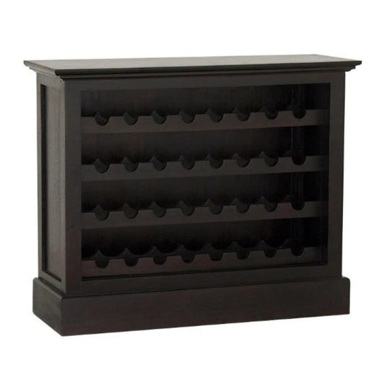 PEGASUS SOLID MAHOGANY TIMBER 36 BOTTLE WINERACK - CHOCOLATE - MyChocolateWood