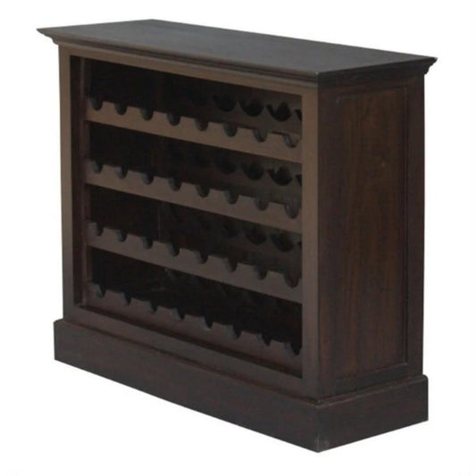 PEGASUS SOLID MAHOGANY TIMBER 36 BOTTLE WINERACK - CHOCOLATE - MyChocolateWood