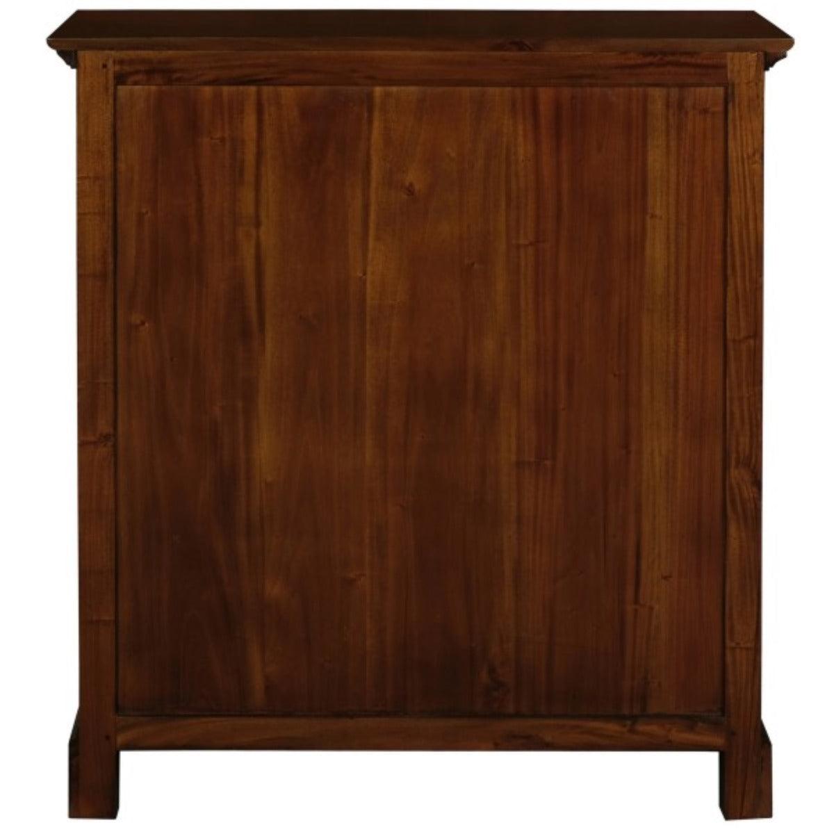 ADELAIDE SOLID MAHOGANY TIMBER 3 DRAWERS & 3 SHELVES BOOKCASE IN MAHOGANY - MyChocolateWood