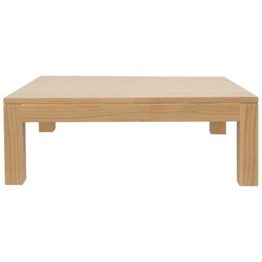 TANAKA SOLID MINDI WOOD CONTEMPORARY COFFEE TABLE IN NATURAL - MyChocolateWood
