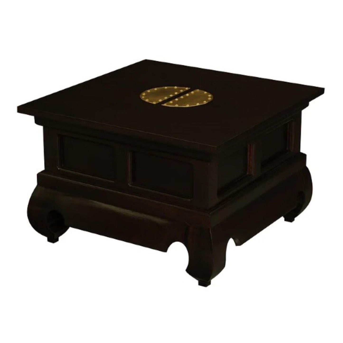 HIROKO SOLID MAHOGANY CHINESE STYLE LAMP TABLE IN CHOCOLATE - MyChocolateWood
