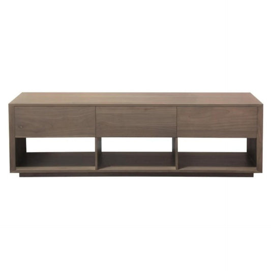 CARDEW SOLID WHITE CEDAR TIMBER 3 DRAWERS 180CM TV UNIT IN LATTE - MyChocolateWood