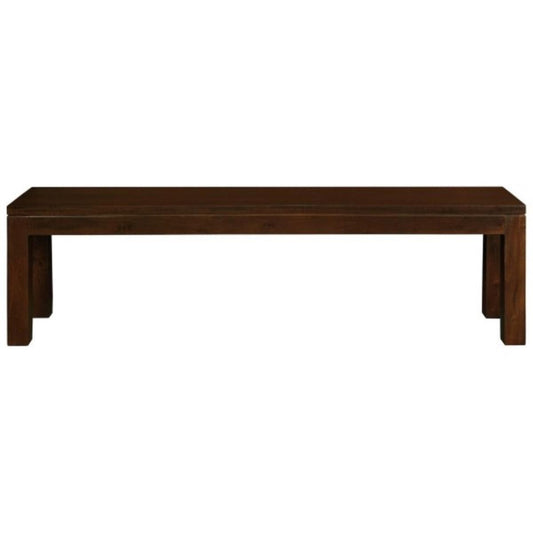 FULTON SOLID MAHOGANY TIMBER BENCH IN MAHOGANY COLOUR 158CM - MyChocolateWood