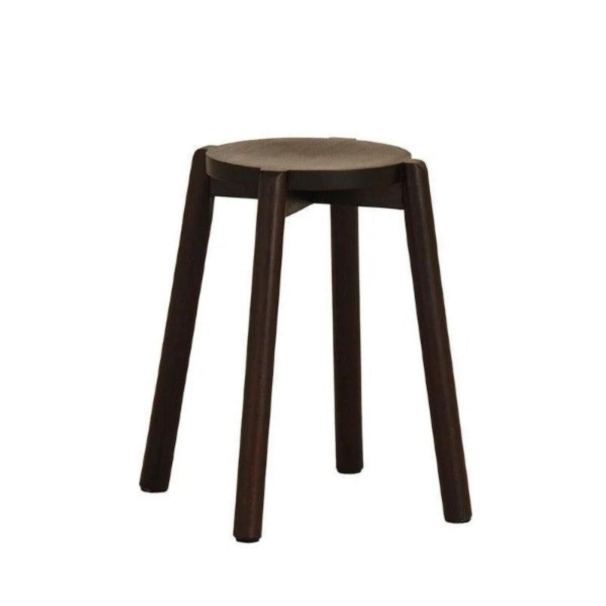 MAVERICK ROUND DINING STOOLS IN CHOCOLATE SET OF 4 - MyChocolateWood