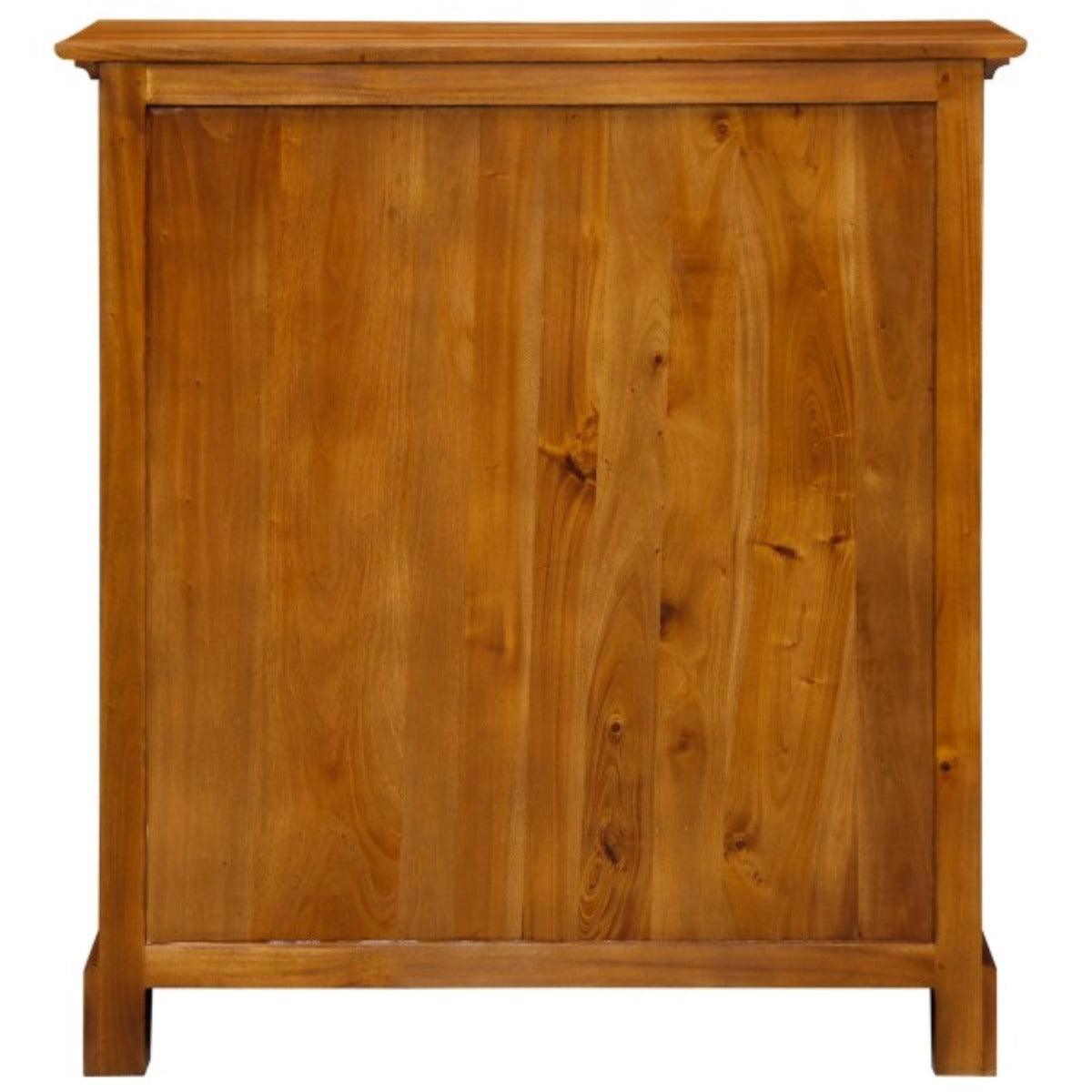 ADELAIDE SOLID MAHOGANY TIMBER 3 DRAWERS & 3 SHELVES BOOKCASE IN LIGHT PECAN - MyChocolateWood