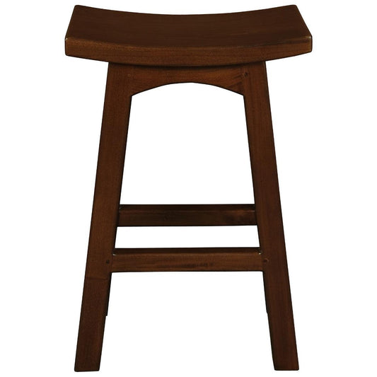 LORIAN SOLID MAHOGANY TIMBER KITCHEN/BAR STOOL 67CM HIGH - MAHOGANY - MyChocolateWood