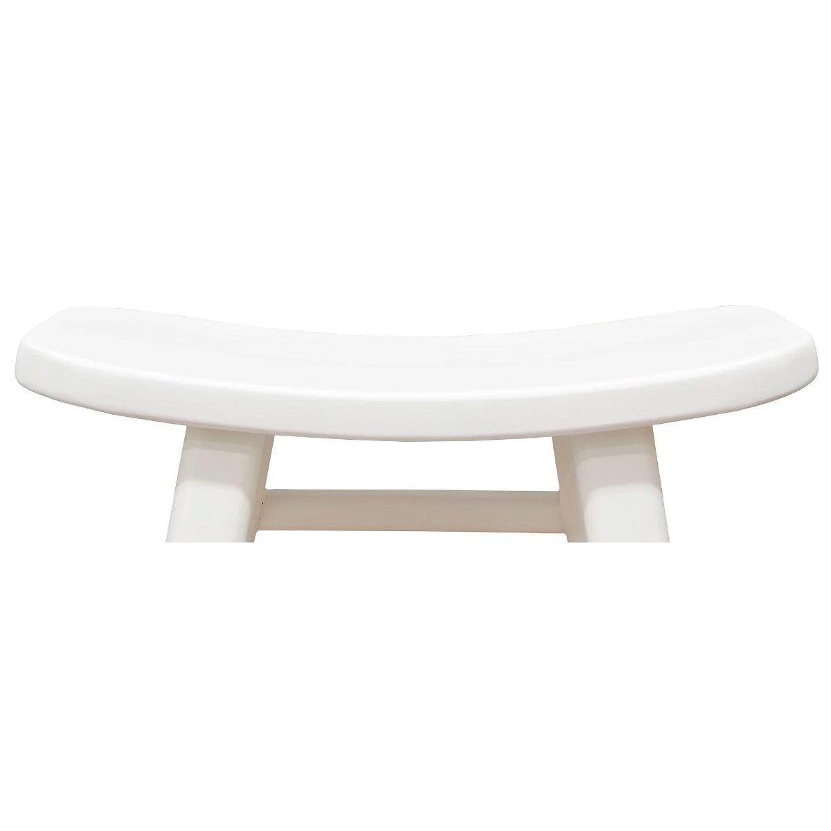 LUCAS SOLID MAHOGANY COUNTER STOOL WHITE