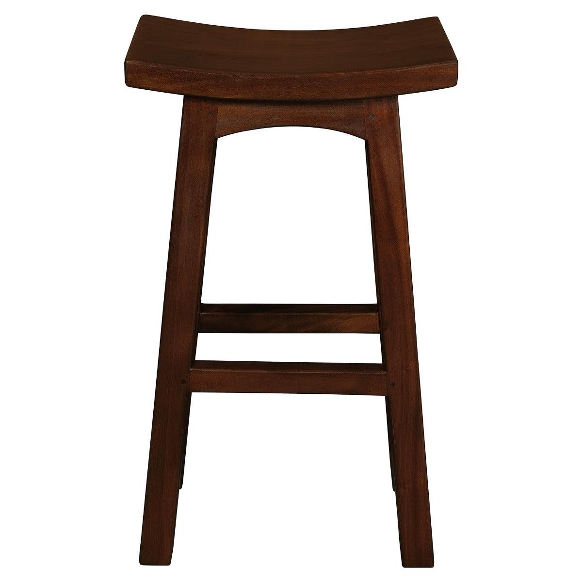 LORIAN SOLID MAHOGANY TIMBER KITCHEN/BAR STOOL 77CM HIGH - MAHOGANY - MyChocolateWood