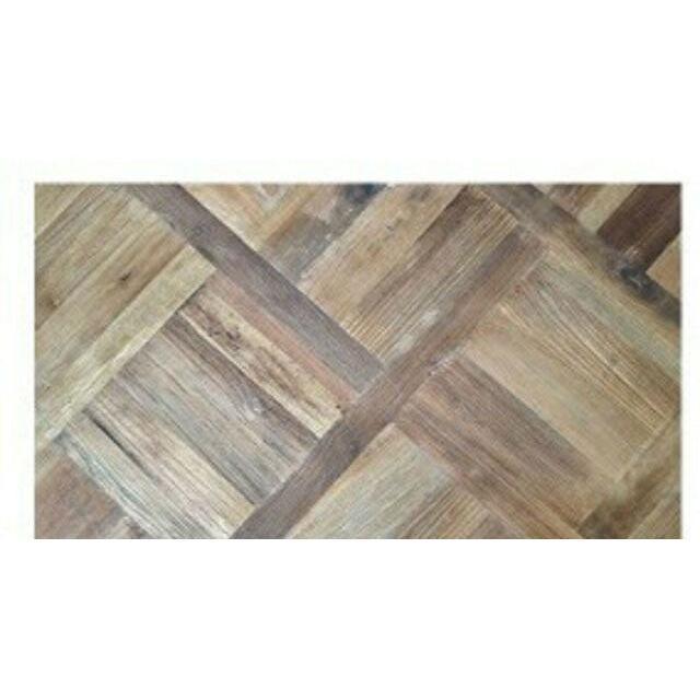 MORO RECYCLED ELM RUSTIC BUFFET/SIDEBOARD 3 DRAWER/3 DOOR PARQUETRY PATTERN 180 CMS - MyChocolateWood