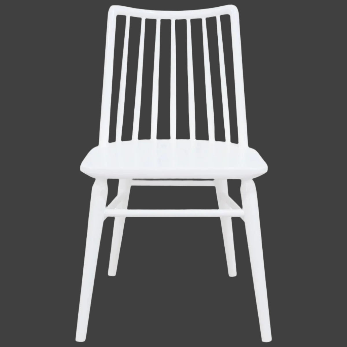 RIVIERA SOLID OAK DINING CHAIRS IN WHITE SET OF 2