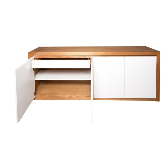 MELLISA BUFFET/SIDEBOARD IN TASSIE OAK WITH 4 POLYURETHANE DOORS - AUSTRALIAN CUSTOM MADE - MyChocolateWood