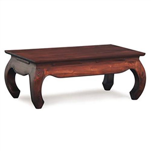 CHENGLEI COFFEE TABLE OPIUM STYLE LEGS MAHOGANY COLOUR - MyChocolateWood