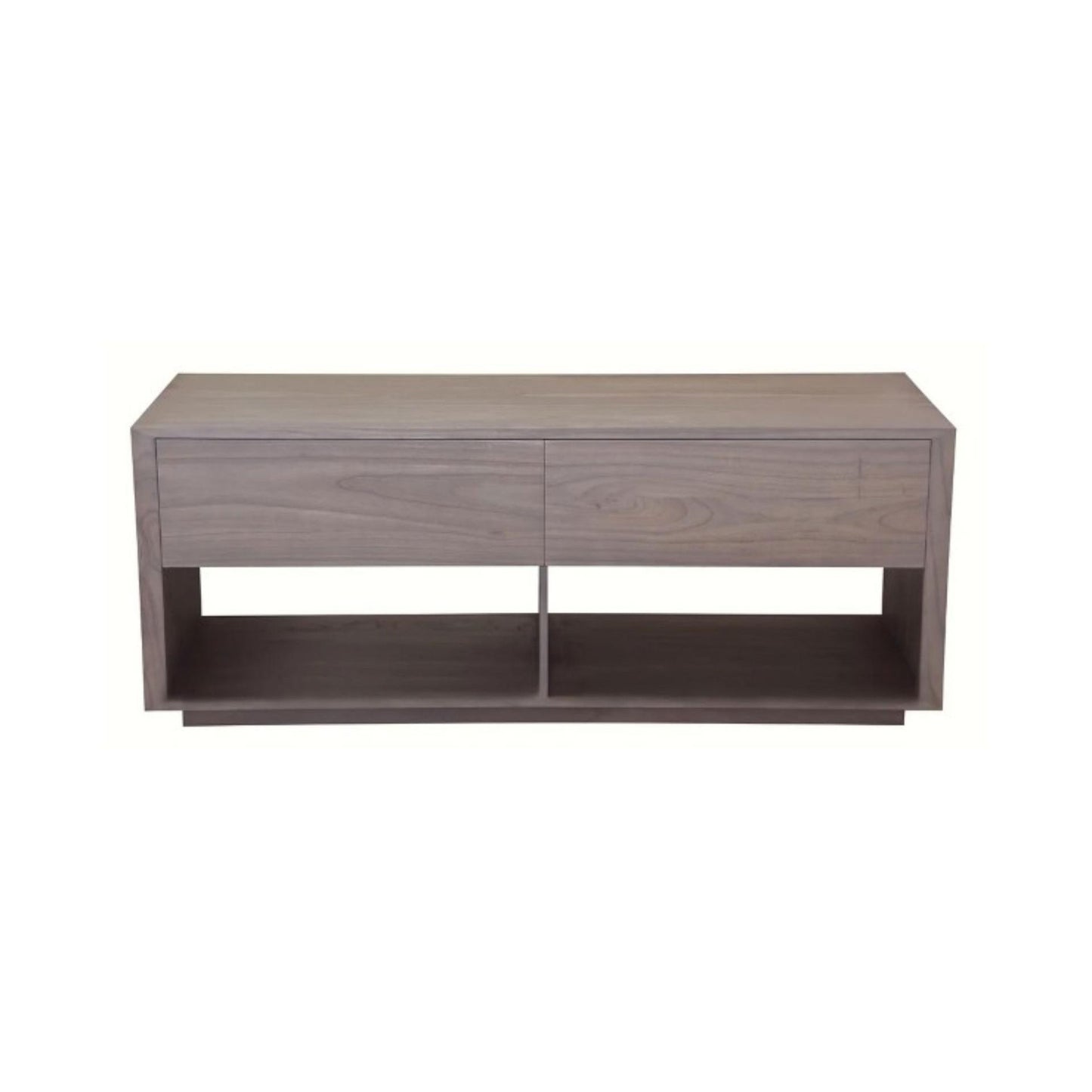 CARDEW SOLID WHITE CEDAR TIMBER 2 DRAWERS 140CM TV UNIT IN LATTE - MyChocolateWood