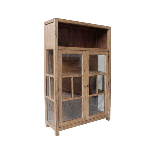 FABRIZIO MINDI WOOD DISPLAY CABINET IN MINDI BROWN - MyChocolateWood