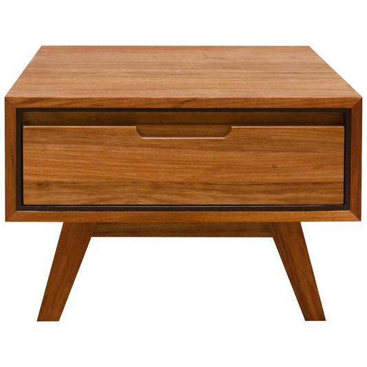 ALMA TASMANIAN BLACKWOOD 1 DRAWER LAMP TABLE - MyChocolateWood