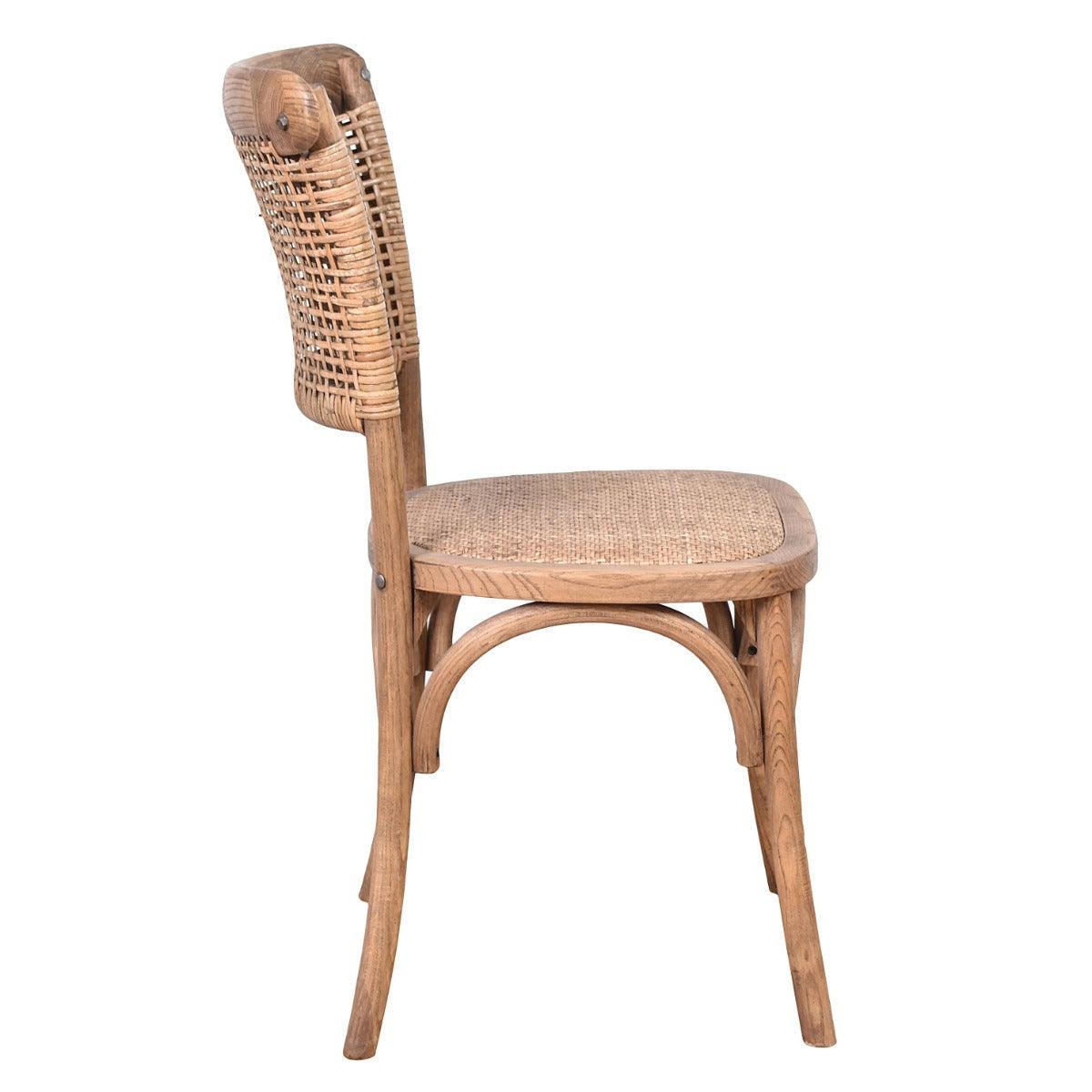 MITCHELL SOLID OAK TIMBER DINING CHAIR NATURAL - MyChocolateWood