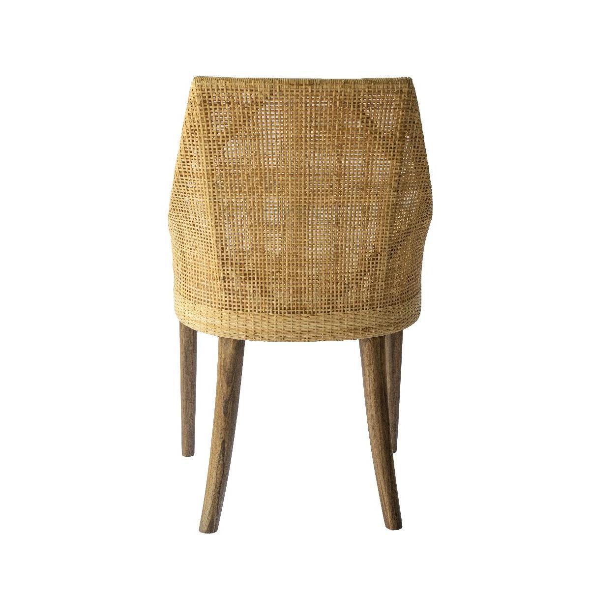 JENALLI HAMPTONS RATTAN DINING CHAIR/ LOUNGE CHAIR IN NATURAL