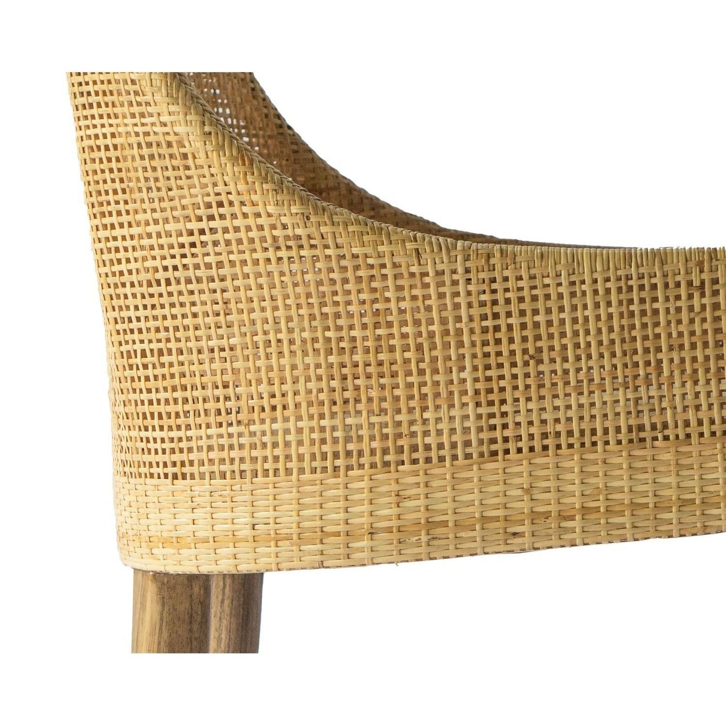 JENALLI HAMPTONS RATTAN DINING CHAIR/ LOUNGE CHAIR IN NATURAL