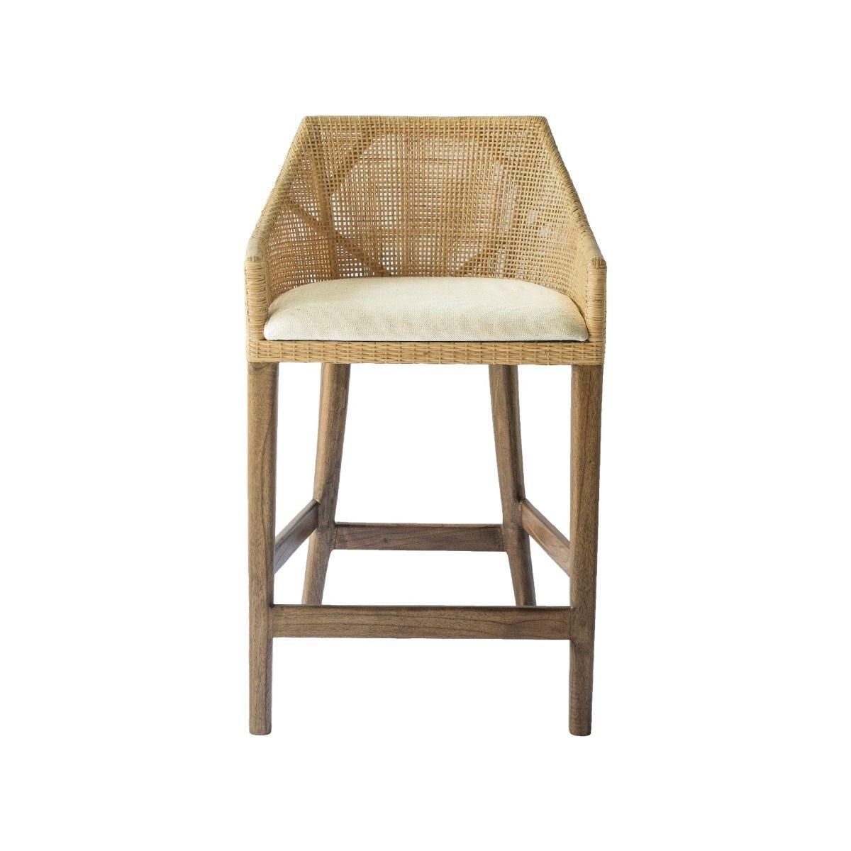 JENALLI HAMPTONS RATTAN COUNTER STOOL IN NATURAL - MyChocolateWood