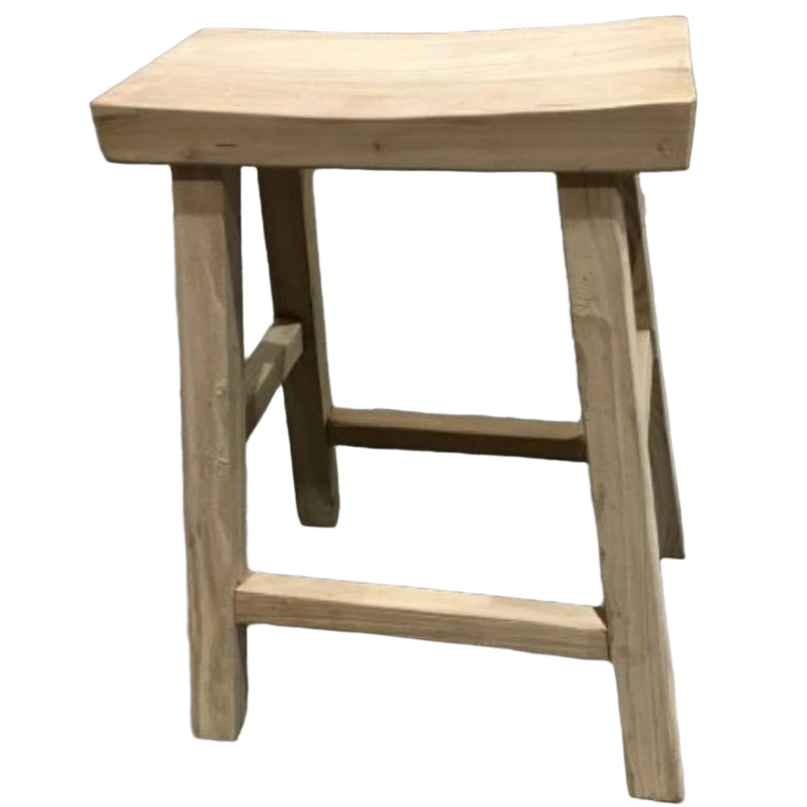 CHAGA RECYCLED ELM BAR STOOL IN NATURAL - MyChocolateWood