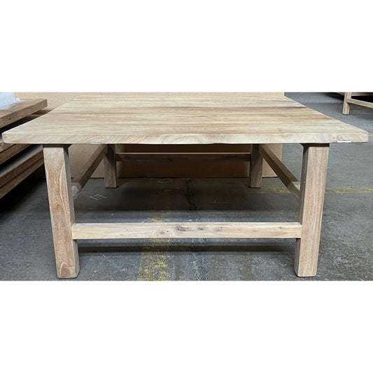 PIONEER SQUARE COFFEE TABLE IN RECYCLED ELM 100CM - MyChocolateWood