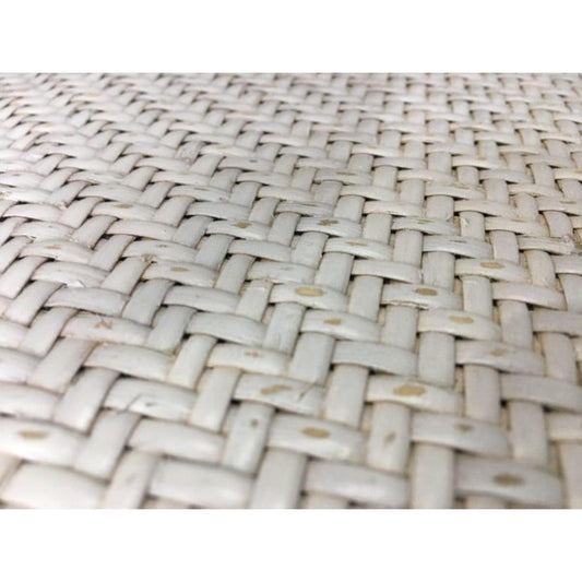 ISLANDER RECYCLED ELM TIMBER DINING CHAIR OPEN RATTAN WEAVE WHITE 44X55X95(H) CM - MyChocolateWood