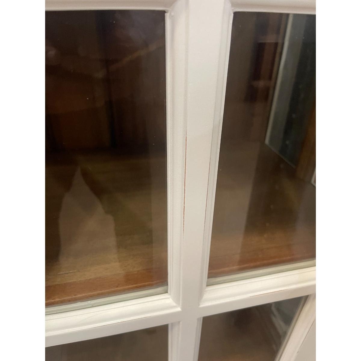 GENEVA HAMPTON STYLE 2 TONE KITCHEN CABINET WITH 2 DOORS 2 DRAWERS & 3 OPEN SHELVES - MyChocolateWood