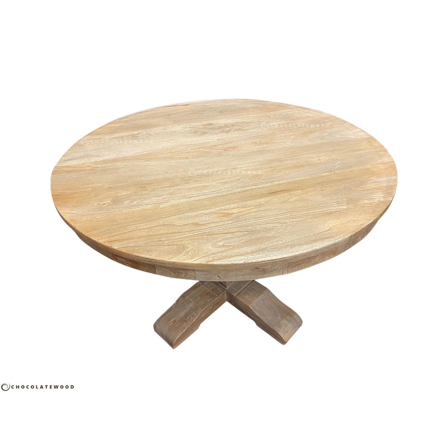 TIVOLI ROUND DINING TABLE IN RECYCLED ELM 150CM DIAMETER