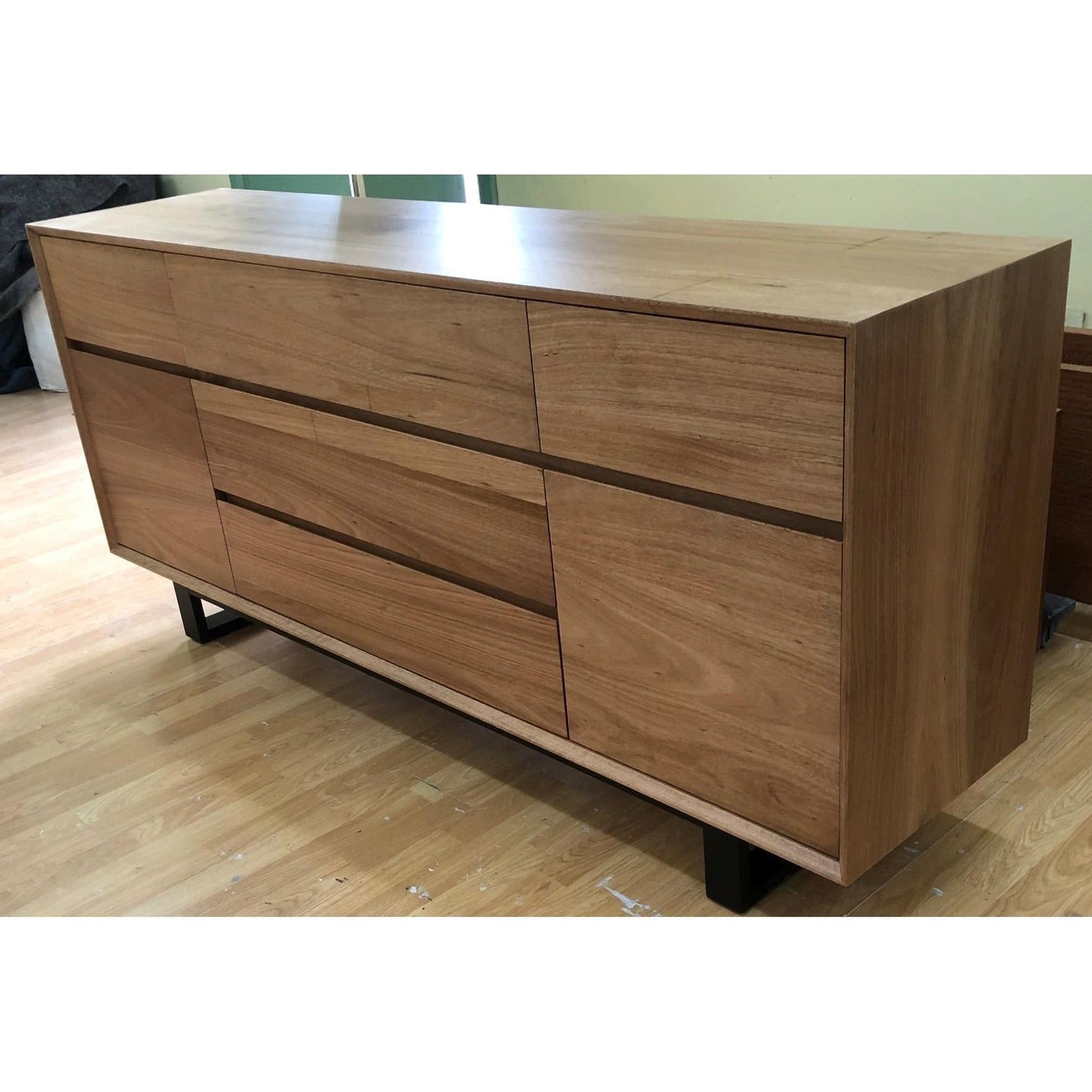 AUSTRALIAN CUSTOM-MADE MONACO SIDEBOARD WITH A FILING CABINET (5 DRAWERS + 1 FILING CABINET + 1 DOOR) - MyChocolateWood