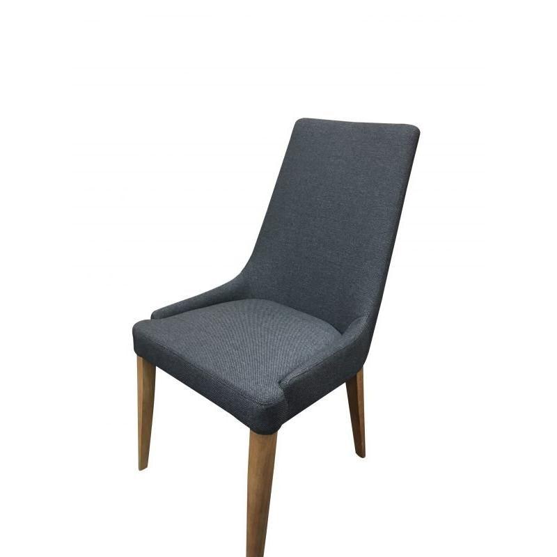 AVALON FABRIC DINING CHAIR IN GREY - MyChocolateWood