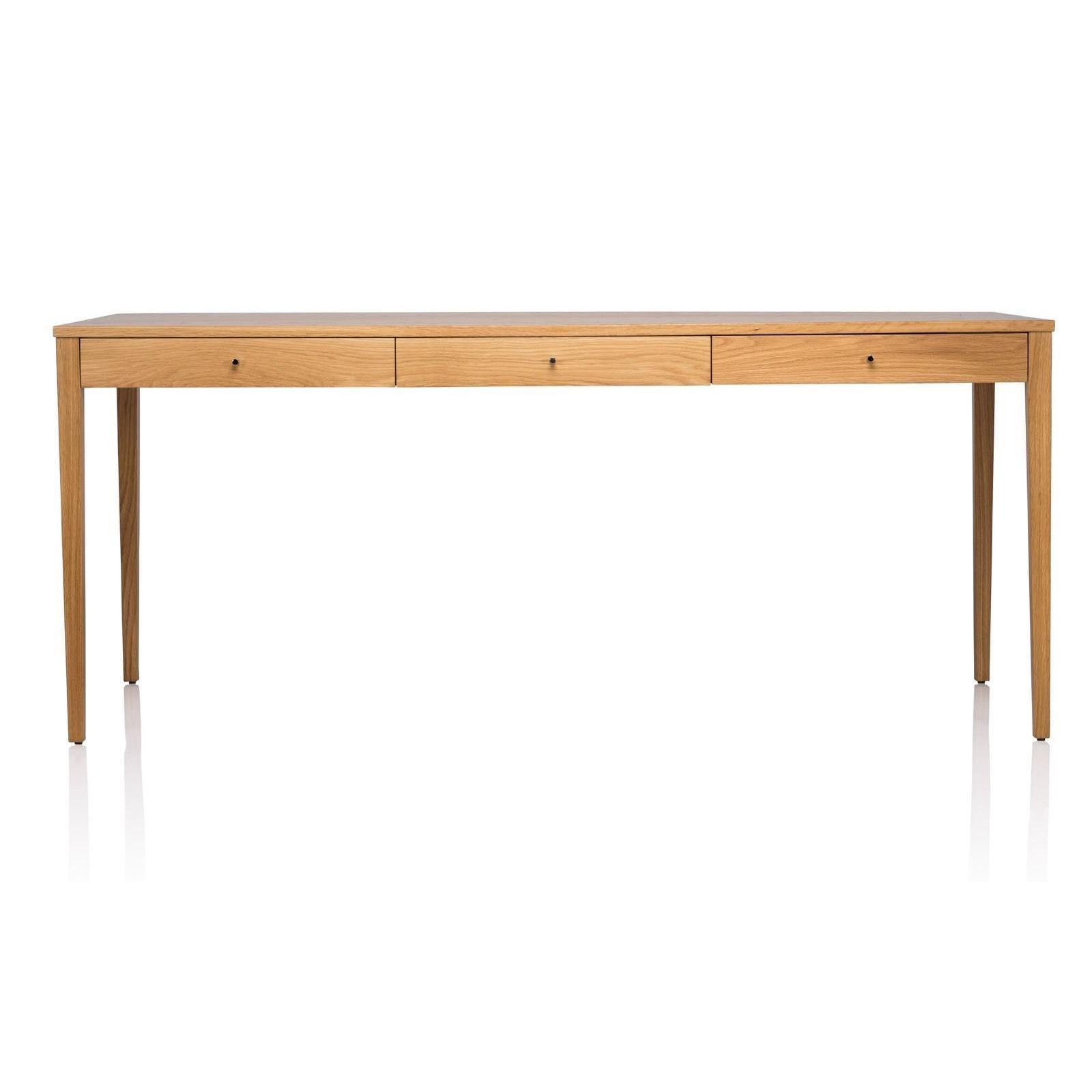 DENVER CUSTOM MADE DESK IN SOLID TASSIE OAK DESK WITH PENCIL DRAWERS - MyChocolateWood