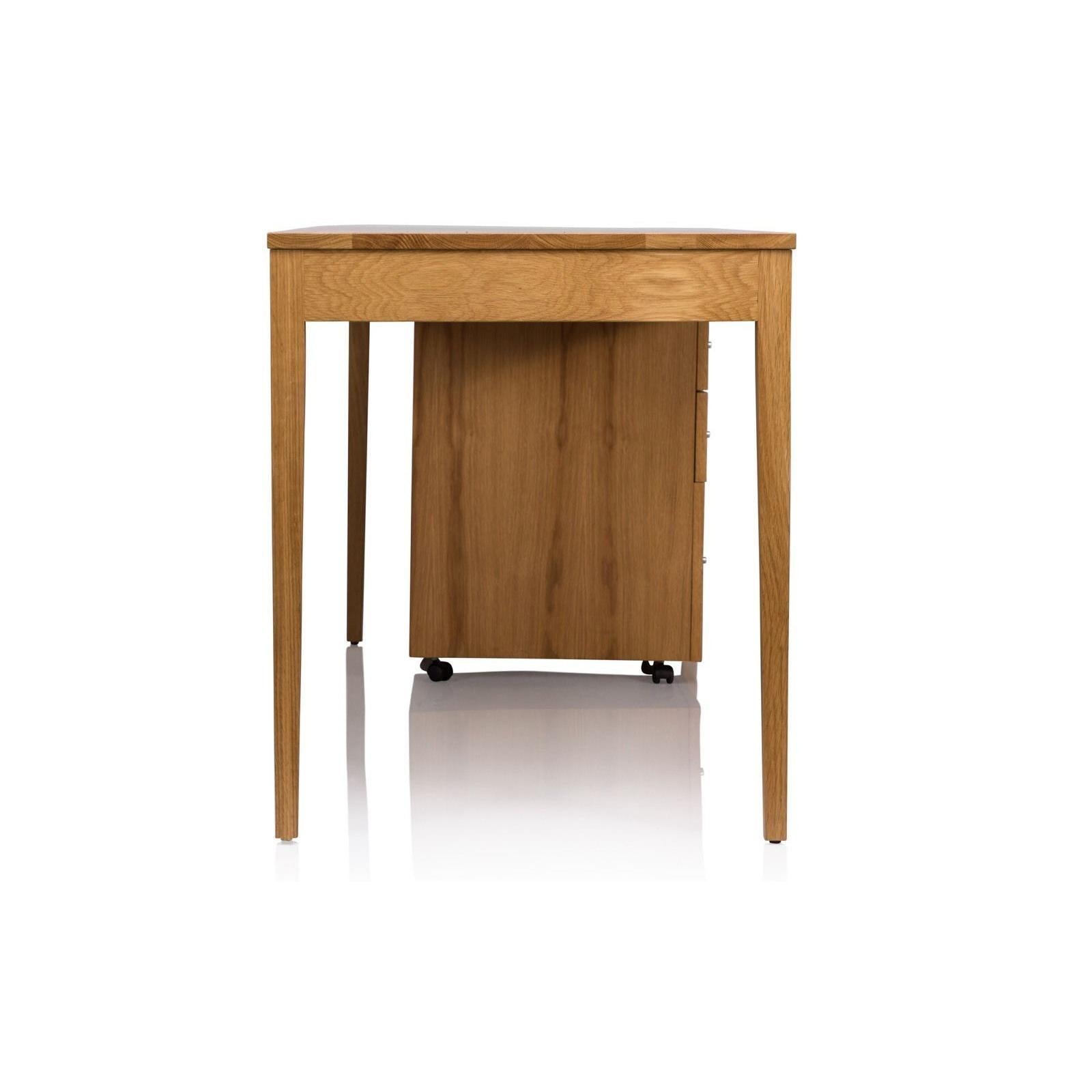 DENVER CUSTOM MADE DESK IN SOLID TASSIE OAK DESK WITH PENCIL DRAWERS - MyChocolateWood