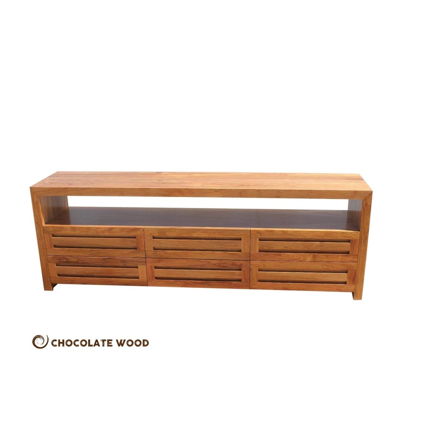 BAXTER TASSIE BLACKWOOD 6 DRAWER HIGH LOWLINE/TV ENTERTAINMENT UNIT AUSTRALIAN MADE TO ORDER - MyChocolateWood