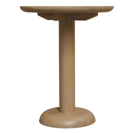 OSLO SOLID WHITE CEDAR TIMBER ROUND SIDE TABLE/LAMPTABLE IN NATURAL - MyChocolateWood