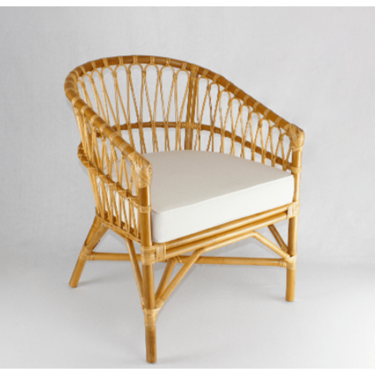 ACAPULCO RATTAN ARMCHAIR/ LOUNGE CHAIR ACCENT CHAIR NATURAL - MyChocolateWood