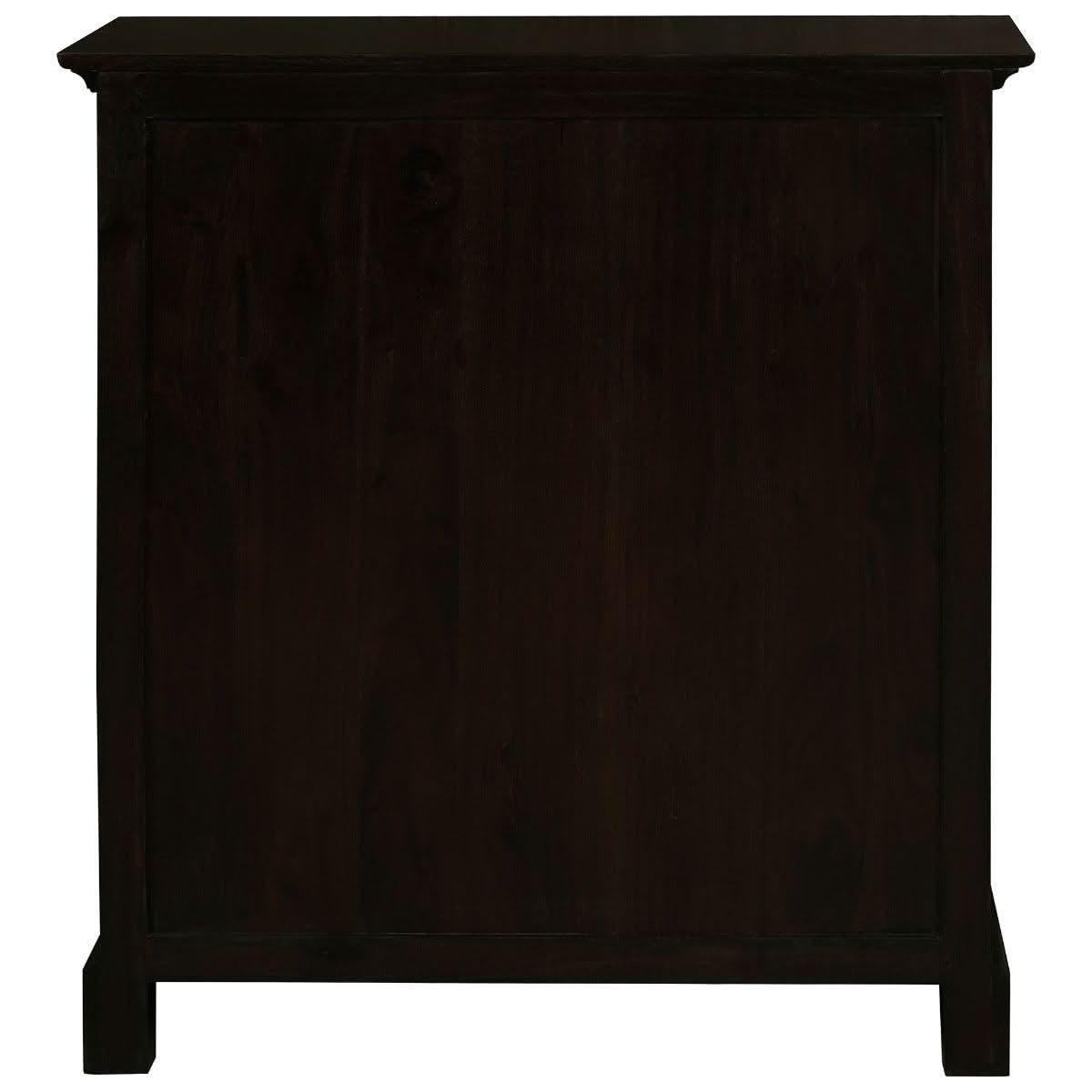 ADELAIDE SOLID MAHOGANY TIMBER 3 DRAWERS & 3 SHELVES BOOKCASE IN CHOCOLATE - MyChocolateWood