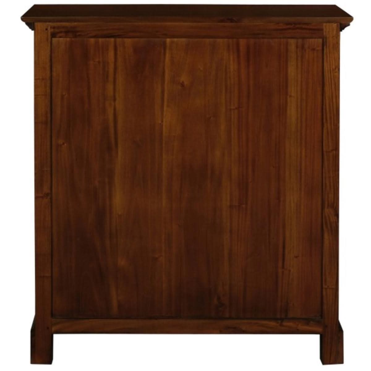 ADELAIDE SOLID MAHOGANY TIMBER 3 DRAWERS & 3 SHELVES BOOKCASE IN MAHOGANY - MyChocolateWood