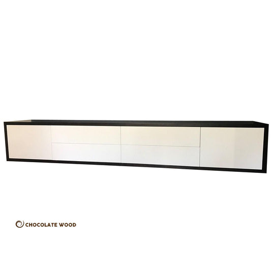 ALEX WALL MOUNTED TV UNIT 2 DOORS & 4 DRAWERS - AUSTRALIAN MADE TO ORDER - MyChocolateWood