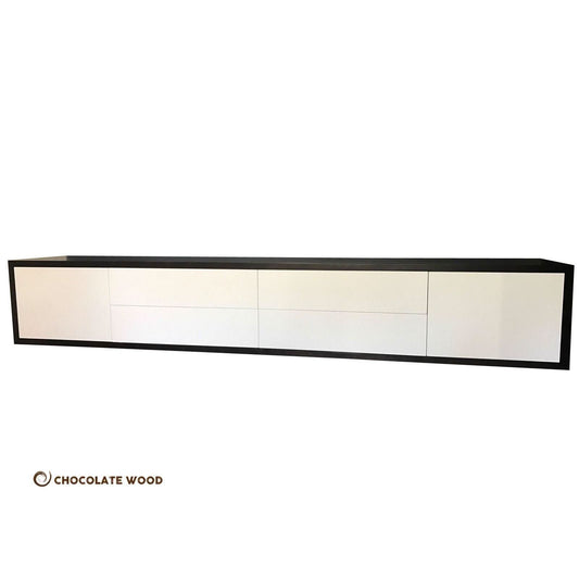 ALEX WALL MOUNTED TV UNIT 2 DOORS & 4 DRAWERS - AUSTRALIAN MADE TO ORDER - MyChocolateWood