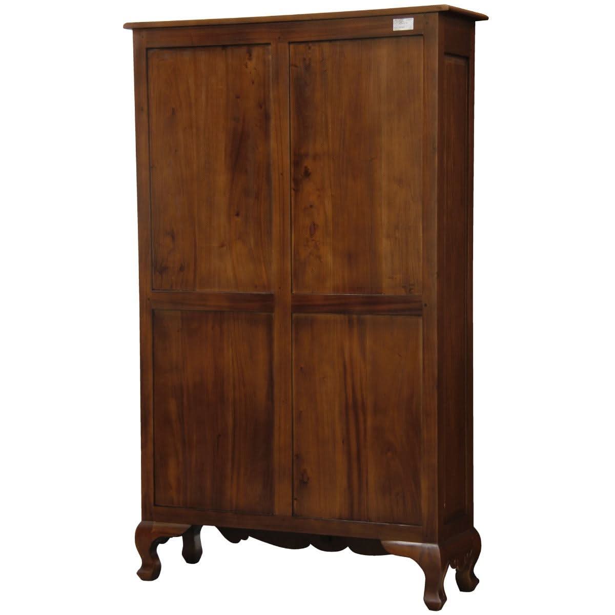 ALEXEI QUEEN ANN STYLE SOLID MAHOGANY BOOKCASE IN MAHOGANY - MyChocolateWood