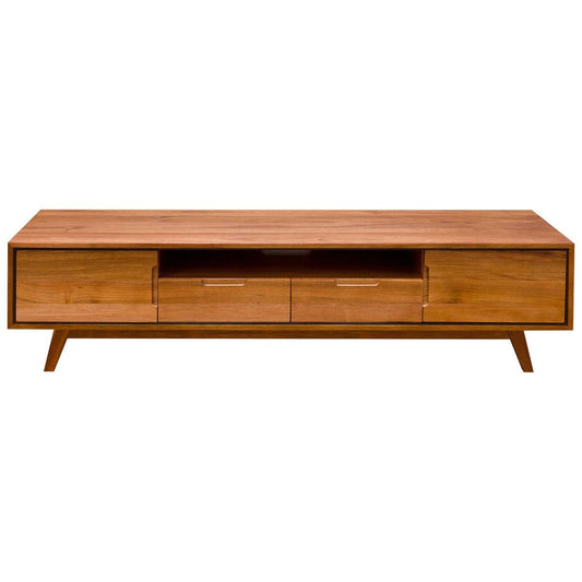 ALMA TASMANIAN BLACKWOOD TV UNIT 2 DOORS & 2 DRAWERS 200CM - MyChocolateWood