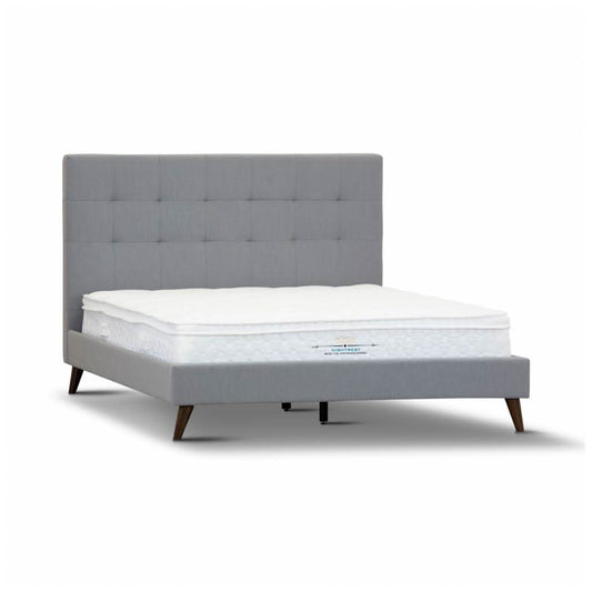 AMARA KING SINGLE BED MKII GREY - MyChocolateWood