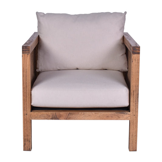 ANGOSIA RATTAN ARMCHAIR IN LIGHT TOBACCO - MyChocolateWood