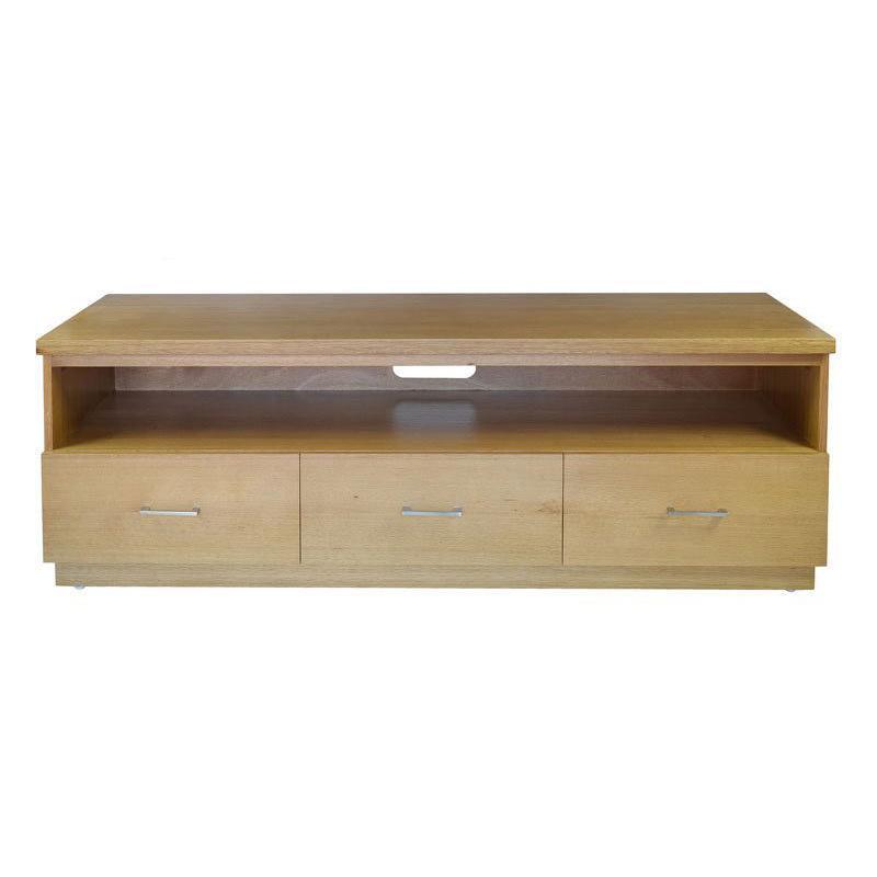 ANYA SOLID VICTORIAN ASH TV UNIT 3 DRAWERS IN WHEAT 160CM - MyChocolateWood