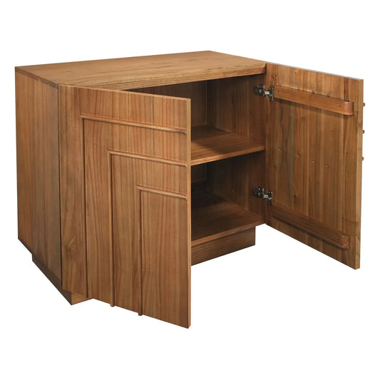 APOLLO SOLID WHITE CEDAR (MINDI WOOD) BUFFET/SIDEBOARD 2 DOORS - ALMOND - MyChocolateWood