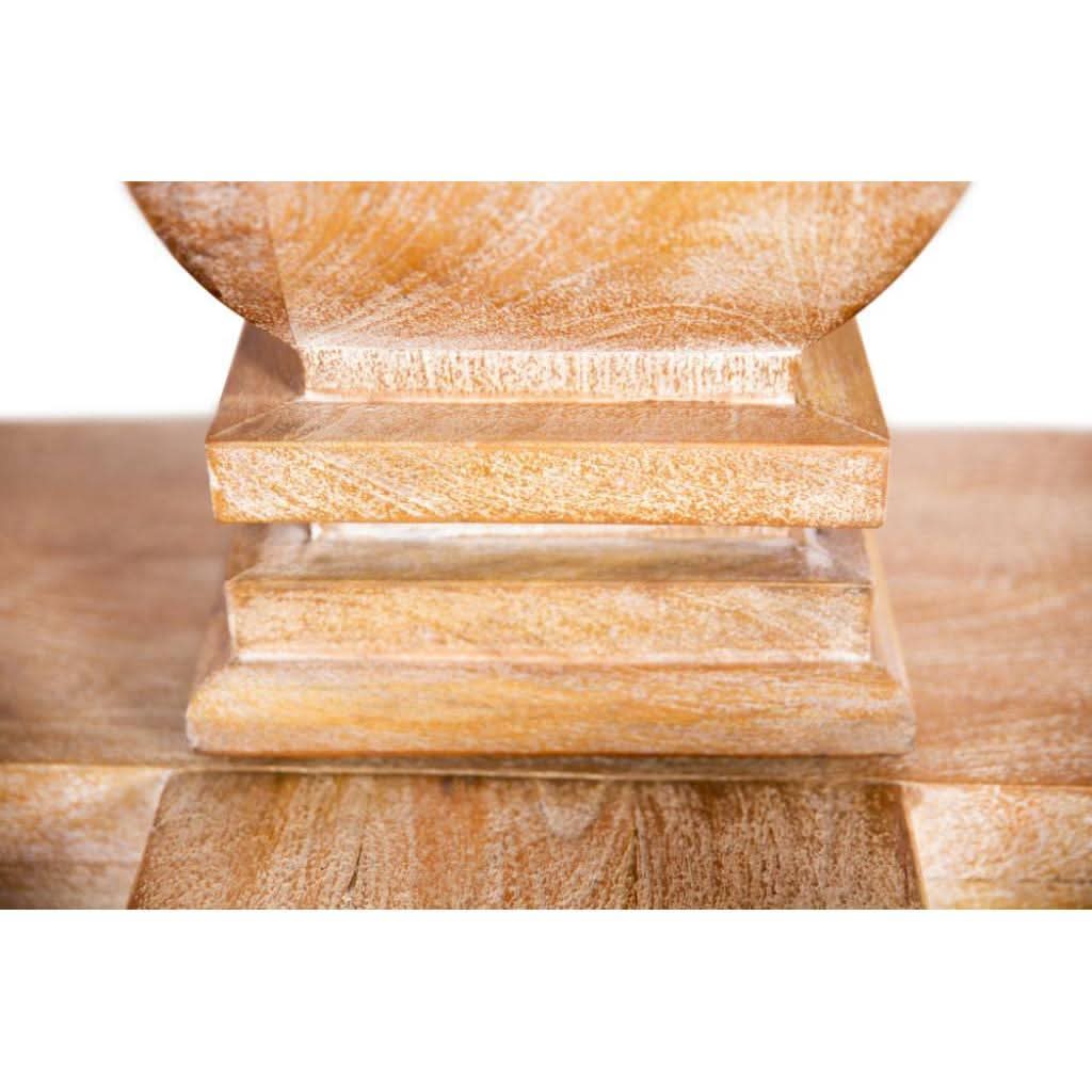 ASTI ROUND PEDESTAL DINING TABLE IN HONEY WASH - MyChocolateWood