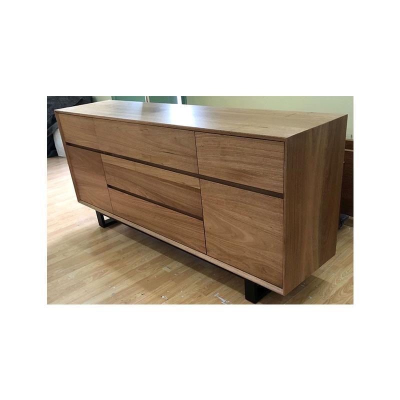 AUSTRALIAN CUSTOM-MADE MONACO SIDEBOARD WITH A FILING CABINET (5 DRAWERS + 1 FILING CABINET + 1 DOOR) - MyChocolateWood