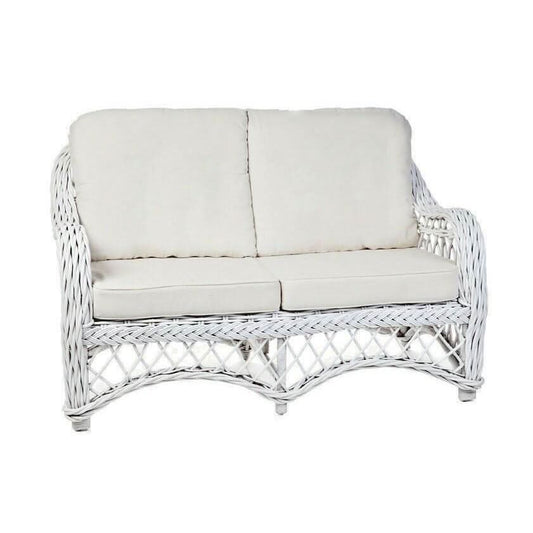 BALI WHITE RATTAN OLYMPIA ARMCHAIR LOUNGE CHAIR EASY CHAIR - MyChocolateWood